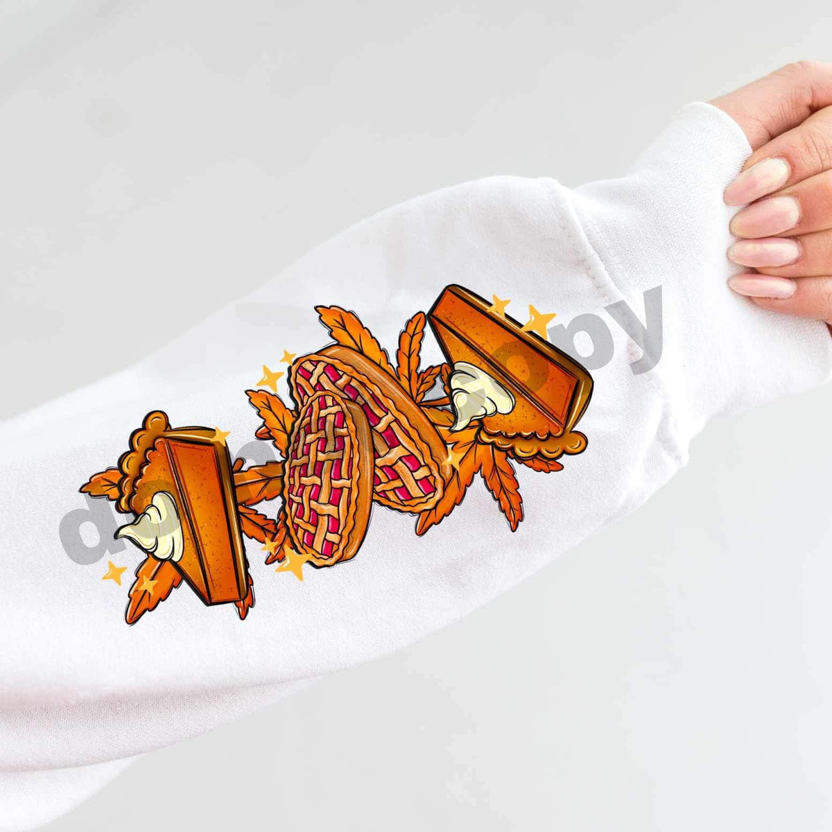 Pies and leaves SLEEVE 16237 DTF Transfer