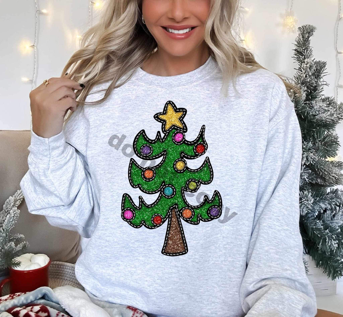 Faux glitter tree 16236 DTF Transfer