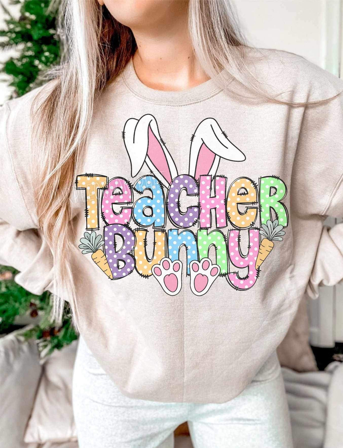 Teacher bunny (WSB) 21587 DTF transfer