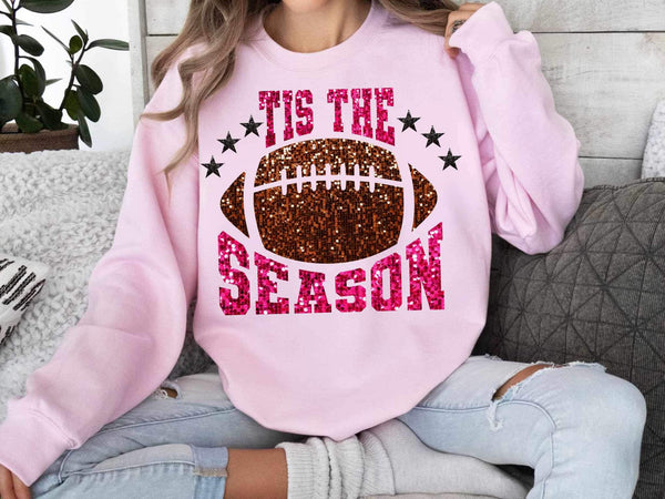 Tis the season football sequin (WSB) 21575 DTF transfer