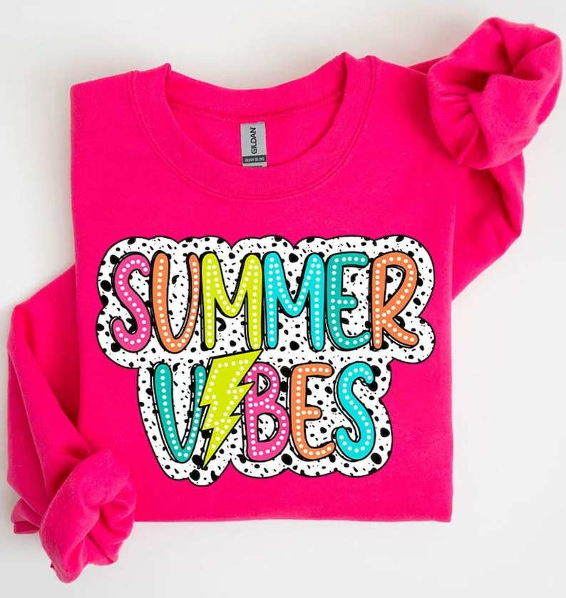Summer vibes lightning bolt 31959 DTF transfer