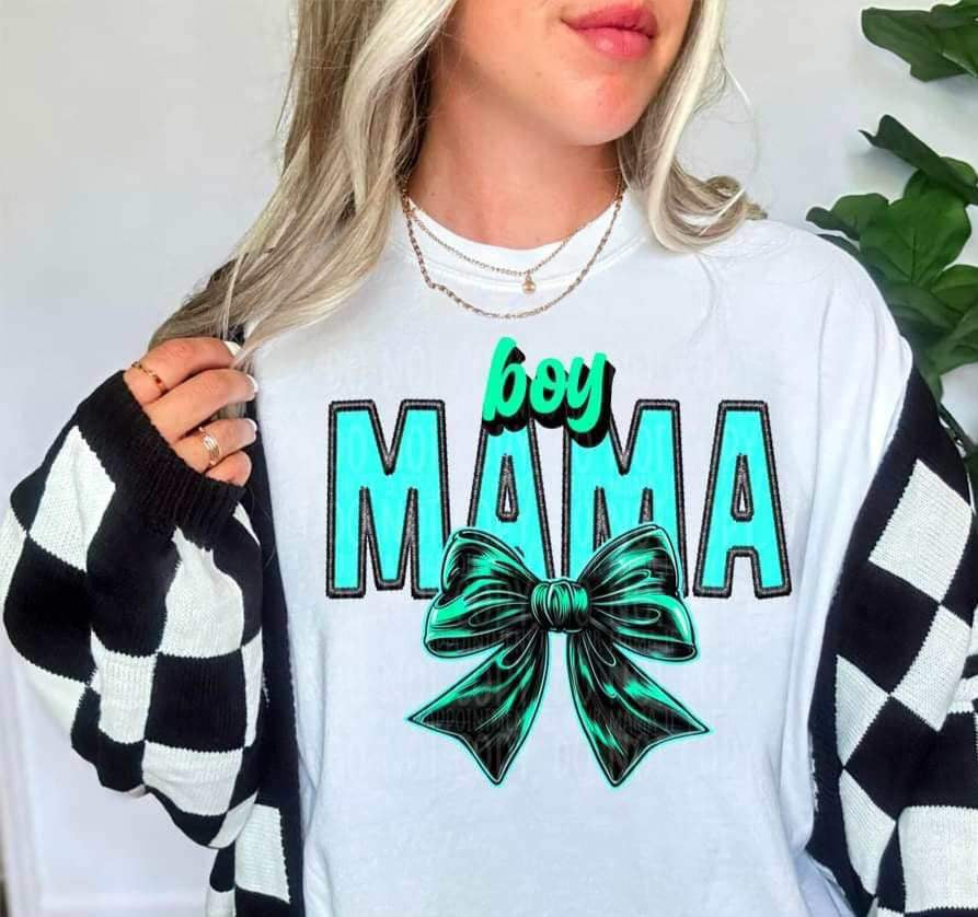 Boy mama bow (MMD) 34366 DTF Transfer