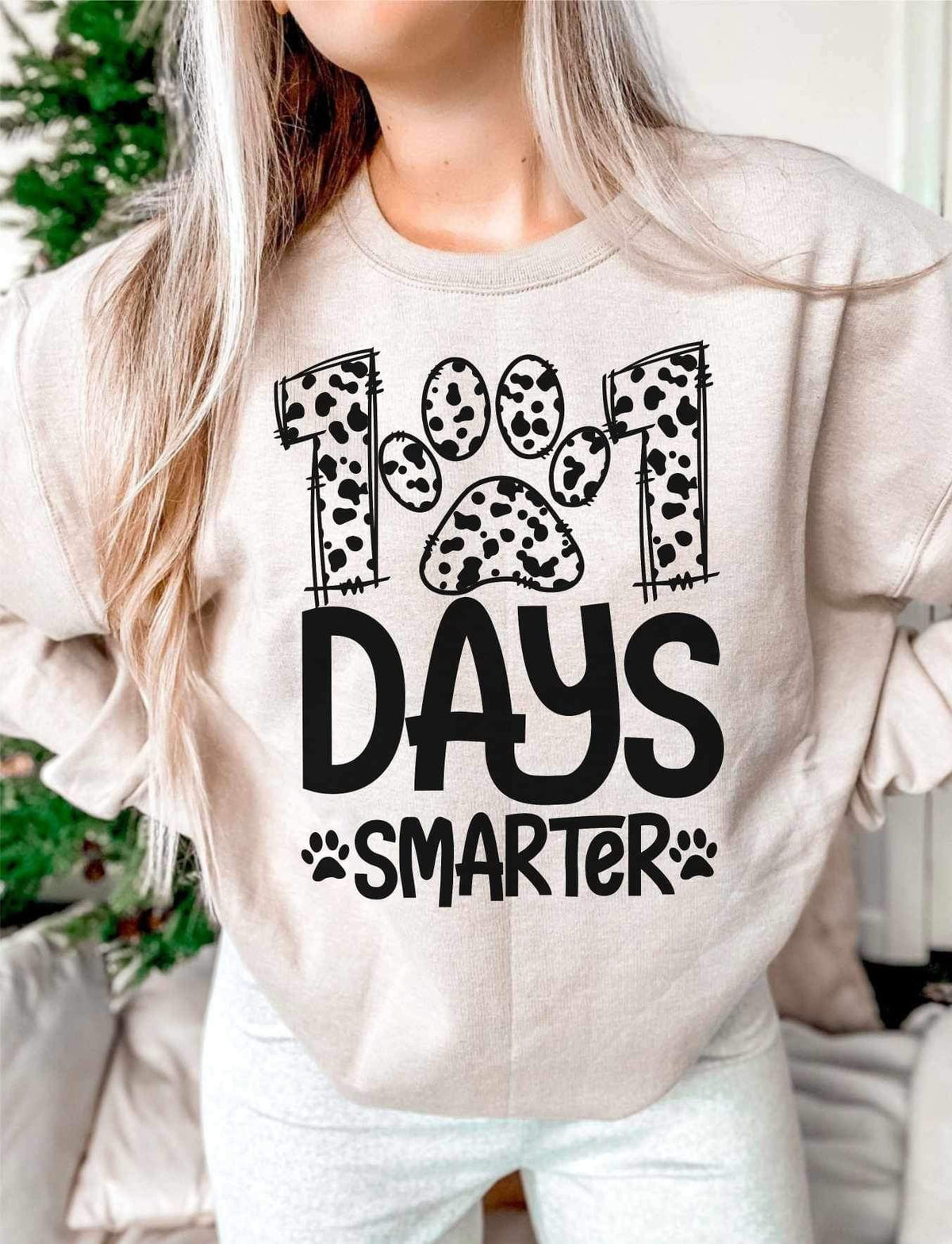 101 days smarter paw print (WSB) 21502 DTF transfer