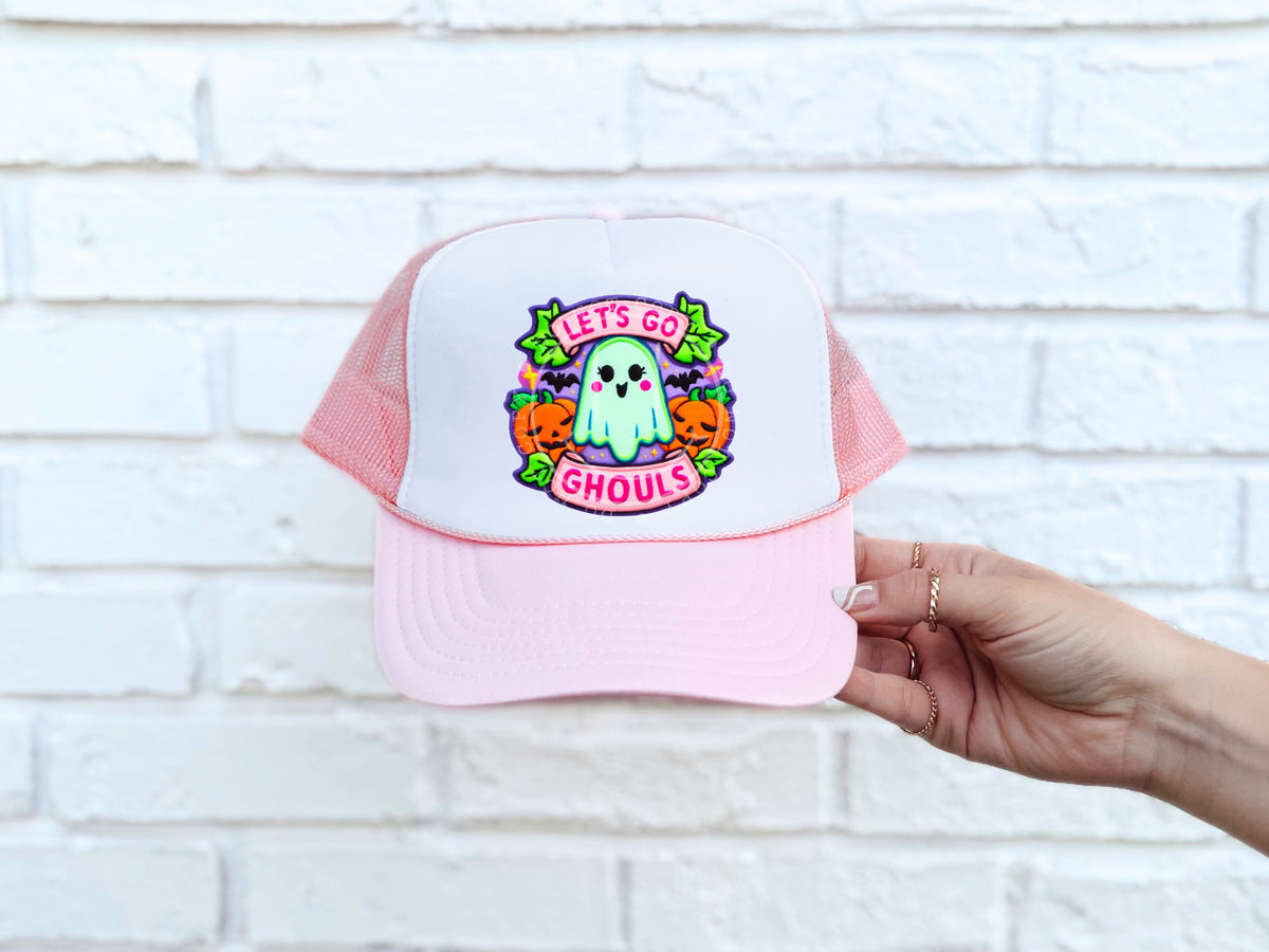 Let's go ghouls ghost patch DTF transfer