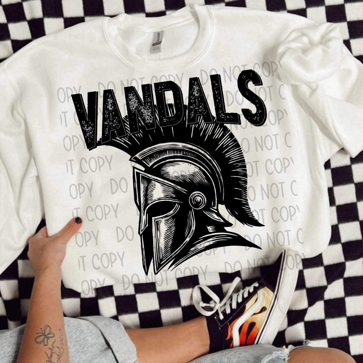 Vandals BLACK (SWD) 21626 DTF transfer