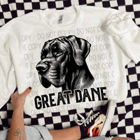 Great Dane BLACK (SWD) 21623 DTF transfer