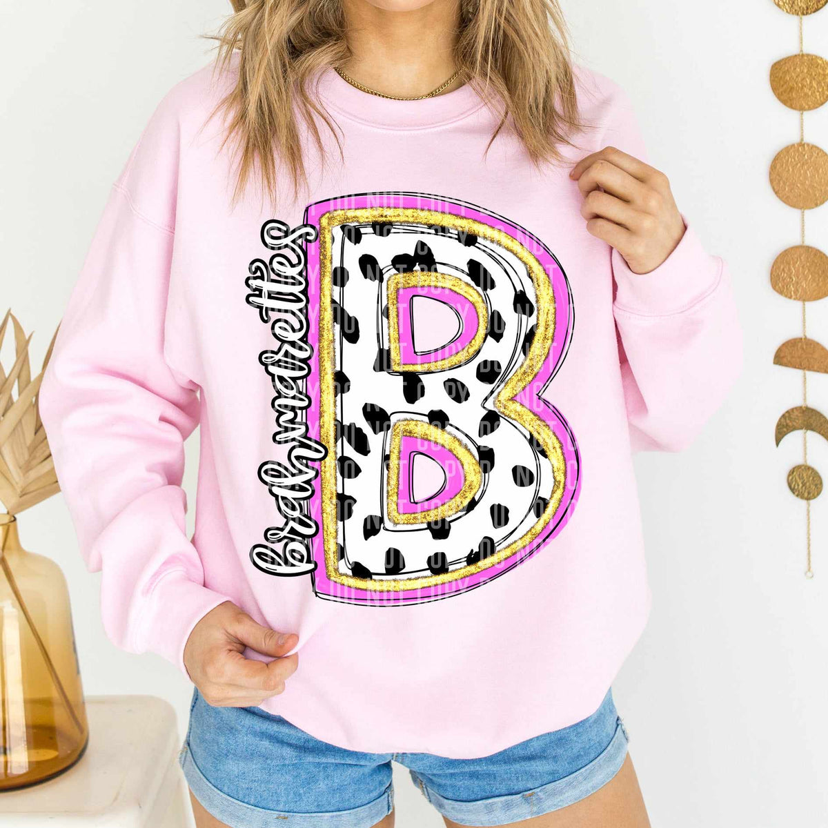 Brahmarettes Polka Font Mascot Caplinger 56199 DTF transfer