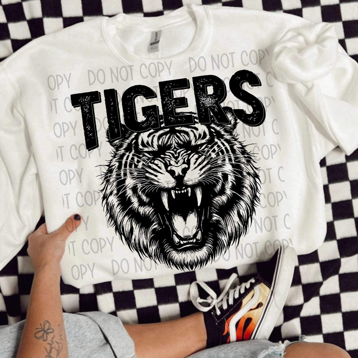 Tigers  BLACK (SWD) 21617 DTF transfer