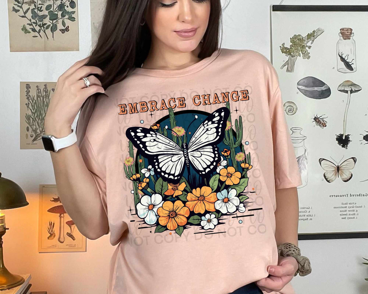 Embrace change butterfly (SSD) 31992 DTF transfer