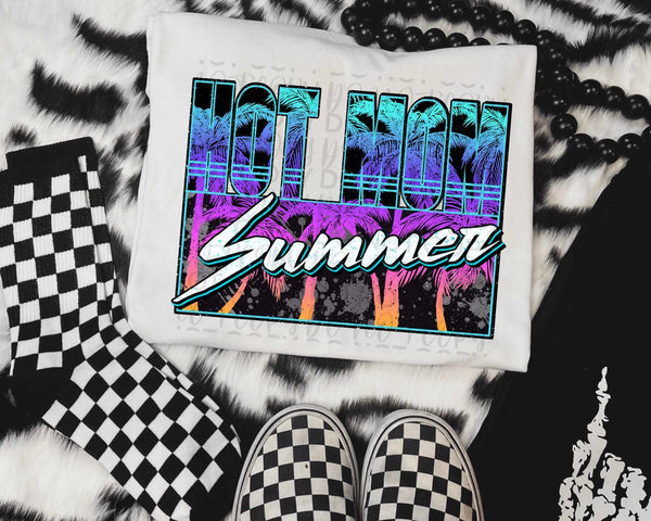 Hot mom summer palm trees (SSD) 31984 DTF transfer