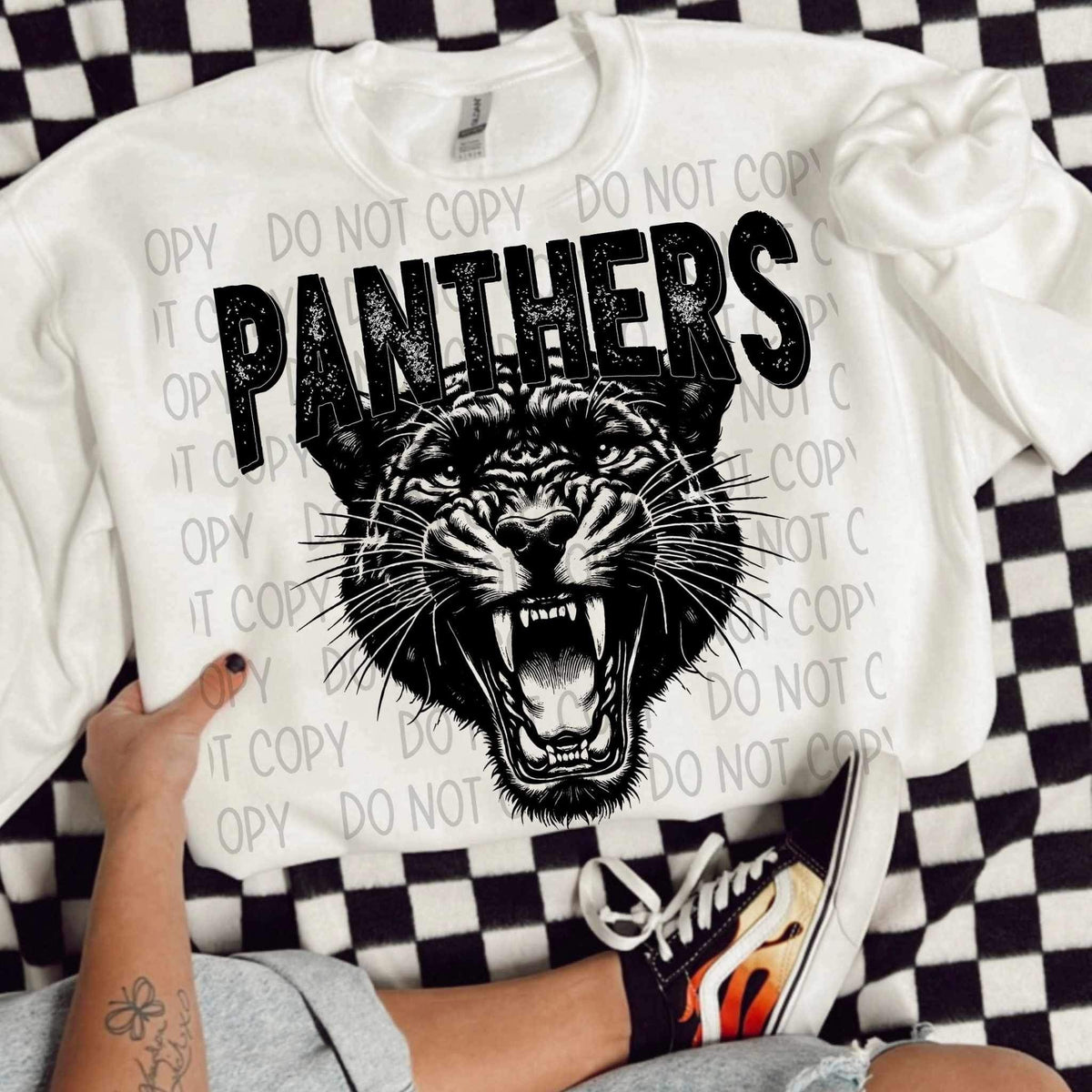 Panthers BLACK (SWD) 21609 DTF transfer
