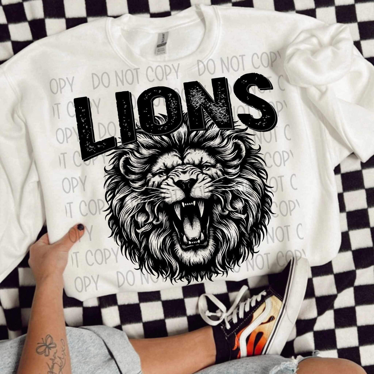 Lions BLACK (SWD) 21601 DTF transfer