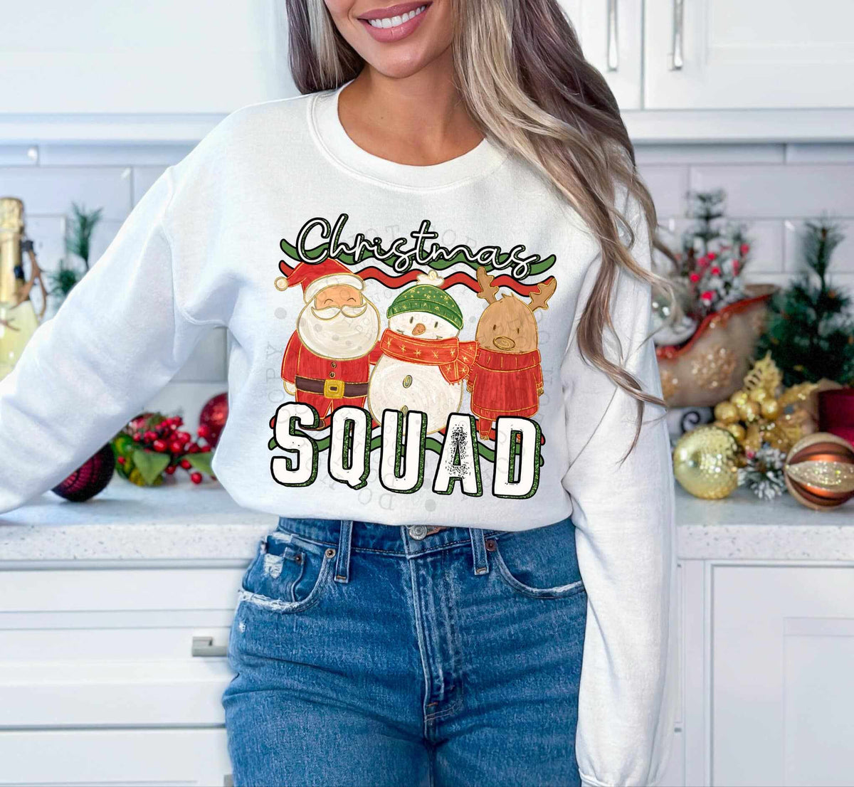 Christmas squad 64349 DTF transfer