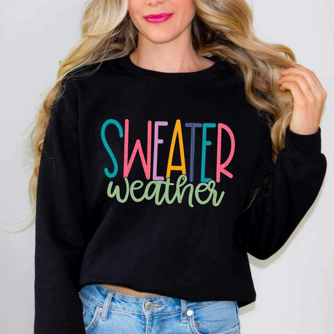 Sweater weather multi color 16362 DTF Transfer