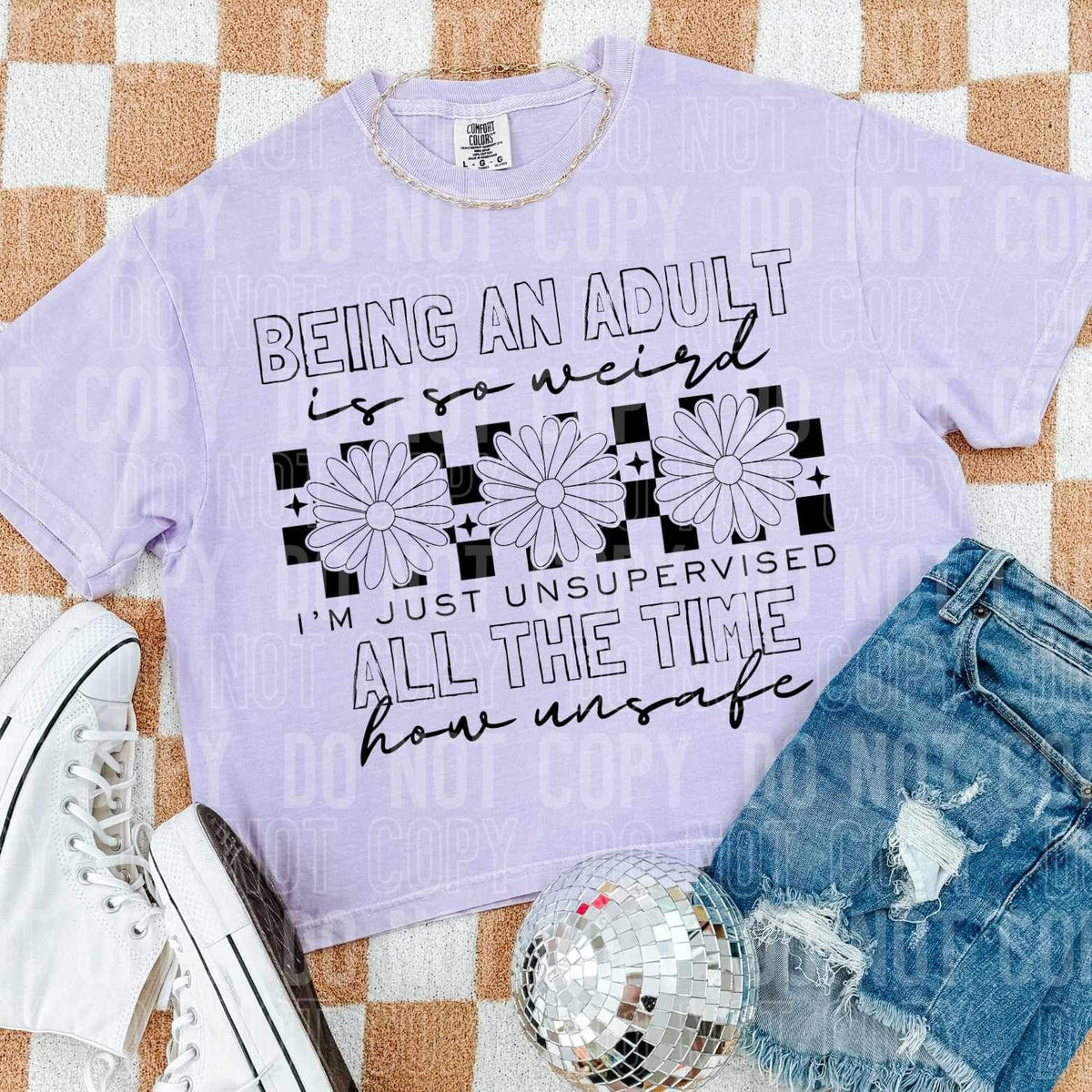 Being an adult is so weird (SBB) 34391 DTF Transfer