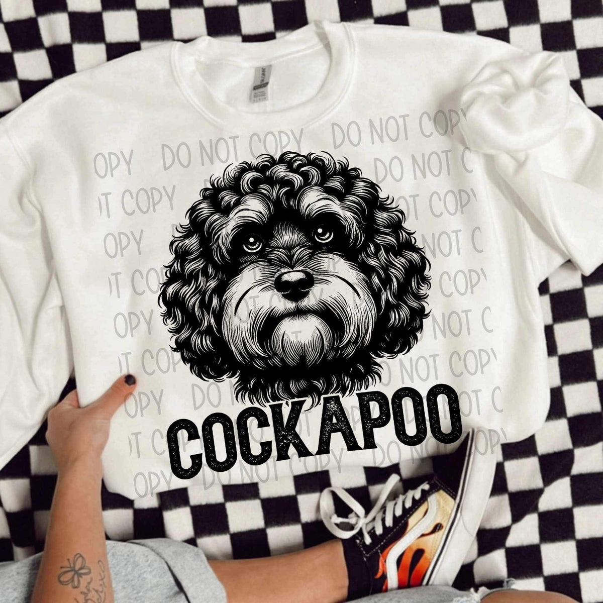 Cockapoo BLACK (SWD) 21657 DTF transfer