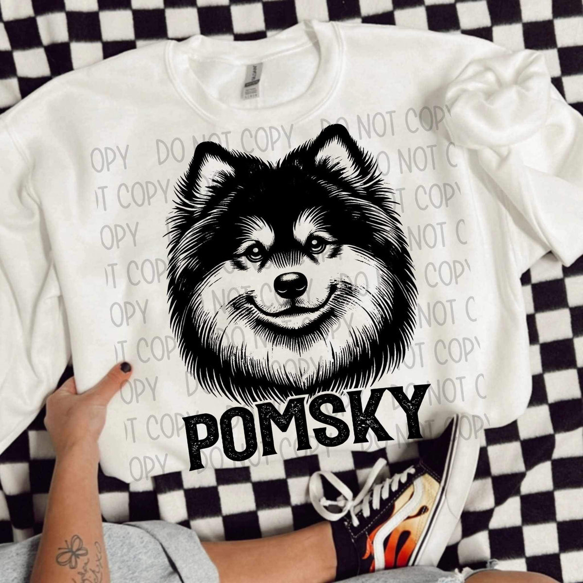 Pomsky BLACK (SWD) 21654 DTF transfer