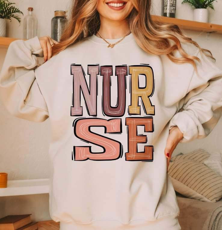 Nurse pastel color 16487 DTF Transfer
