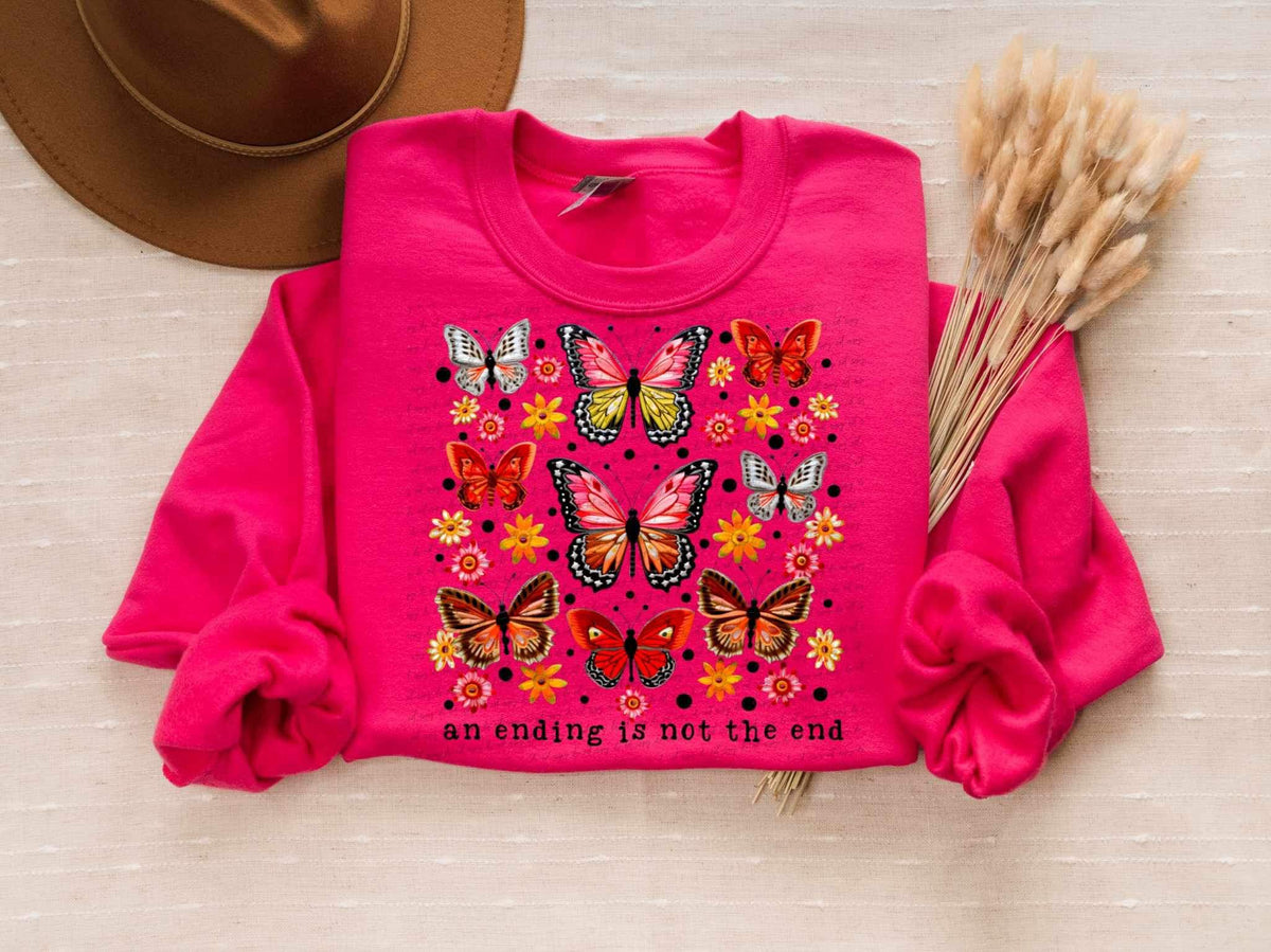 An ending is not the ending faux butterflies 21673 DTF transfer