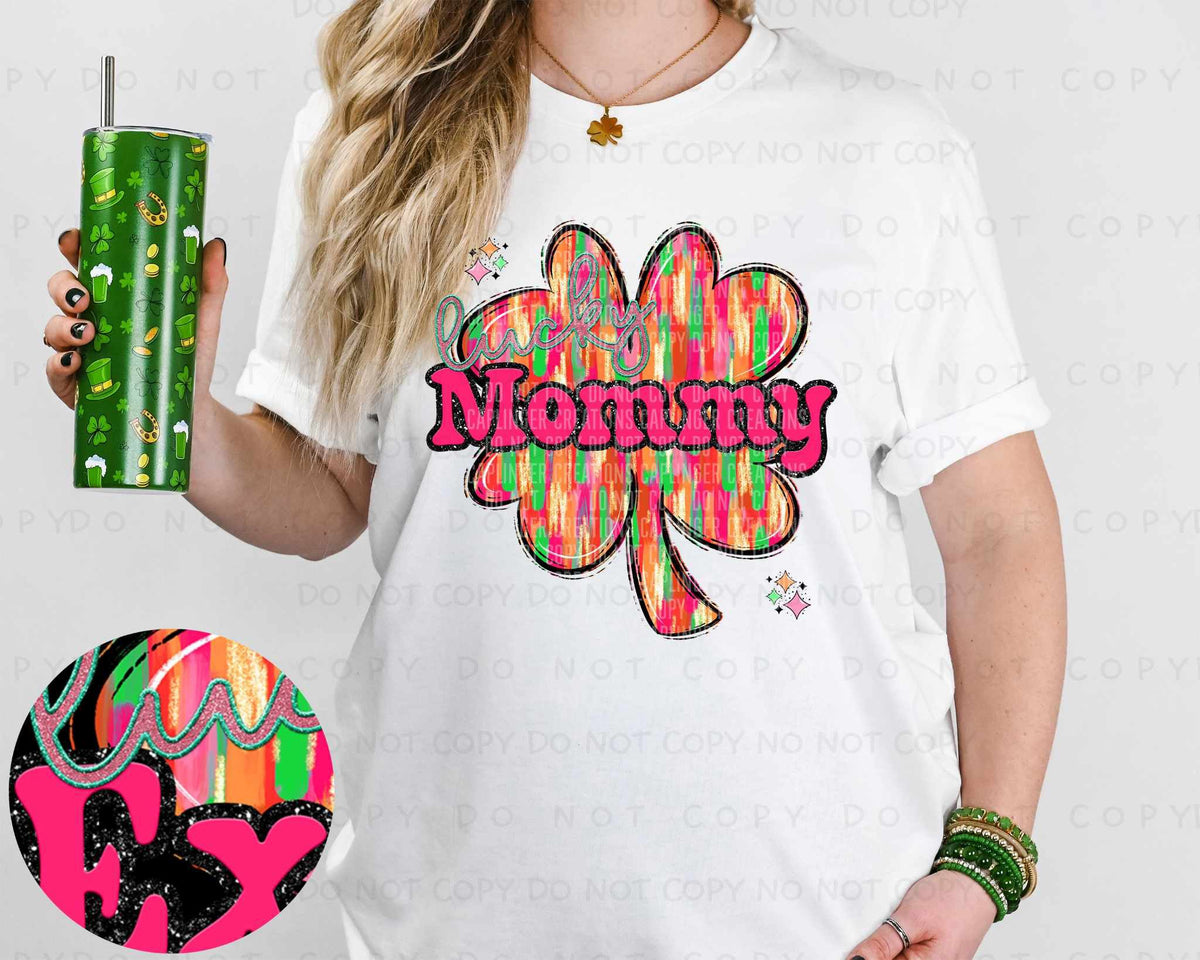 Mommy brushstroke clover (Caplinger) 80293 DTF transfer