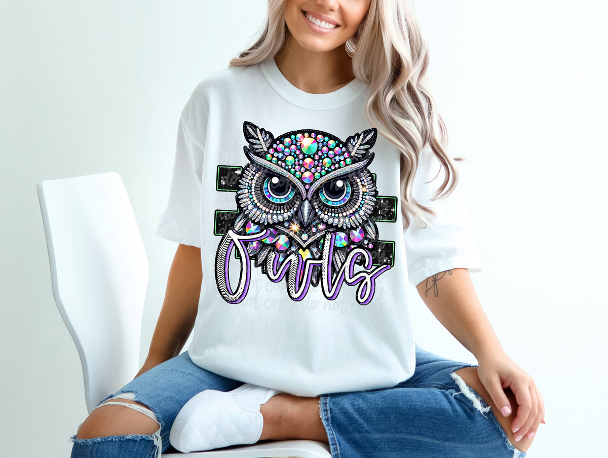 Owls (balls) (C's) DTF transfers
