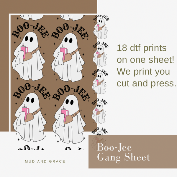 Boo-Jee Cut Yourself Gang Sheet Weekly Deal DTF TRANSFER