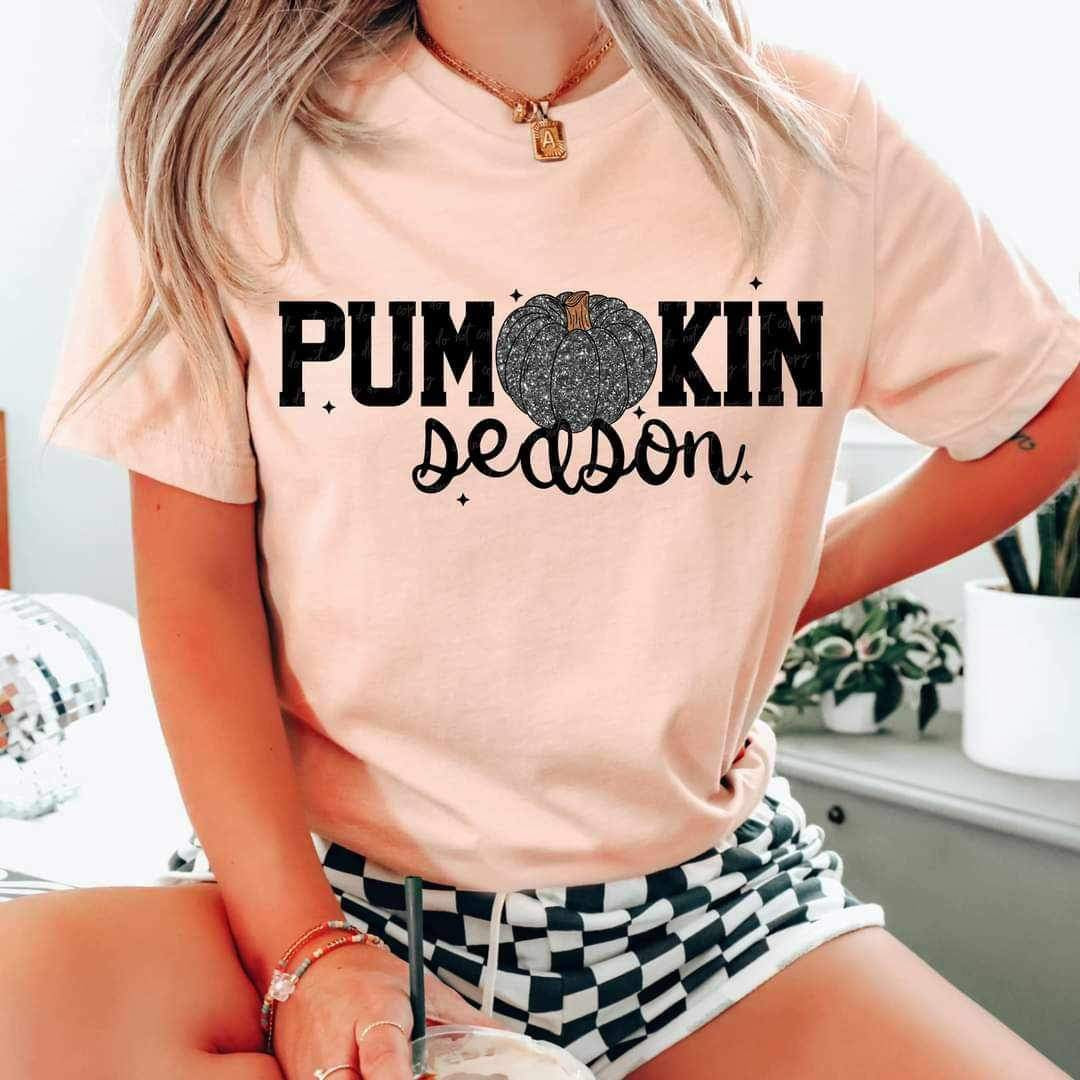 Pumpkin season black 34406 DTF Transfer