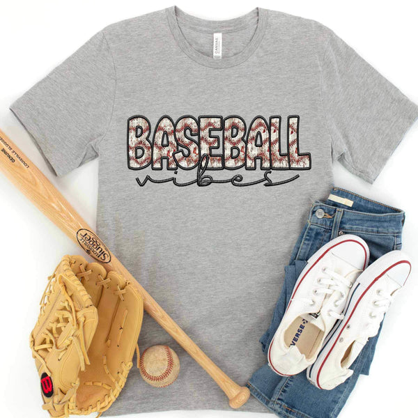 Baseball vibes embroidery 21759 DTF transfer