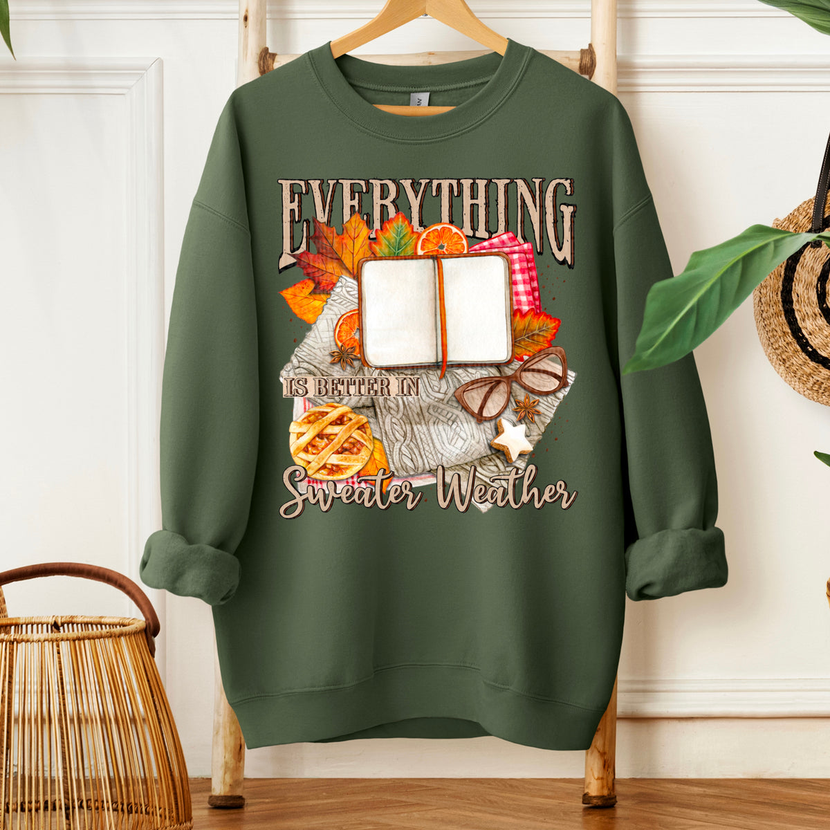 Everything is Better in Sweater Weather 113322 DTF transfer