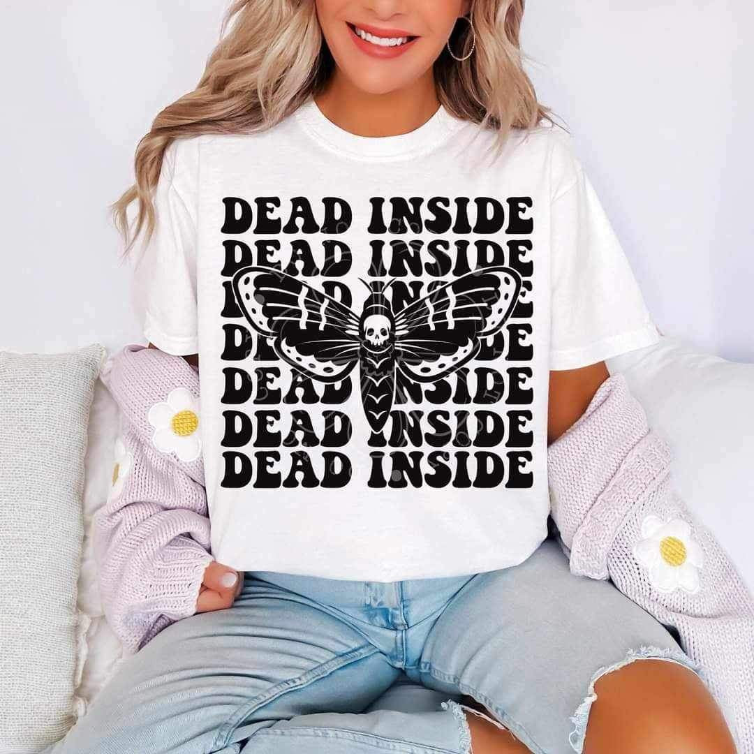 Dead inside moth (lyttle) 34479 DTF Transfer