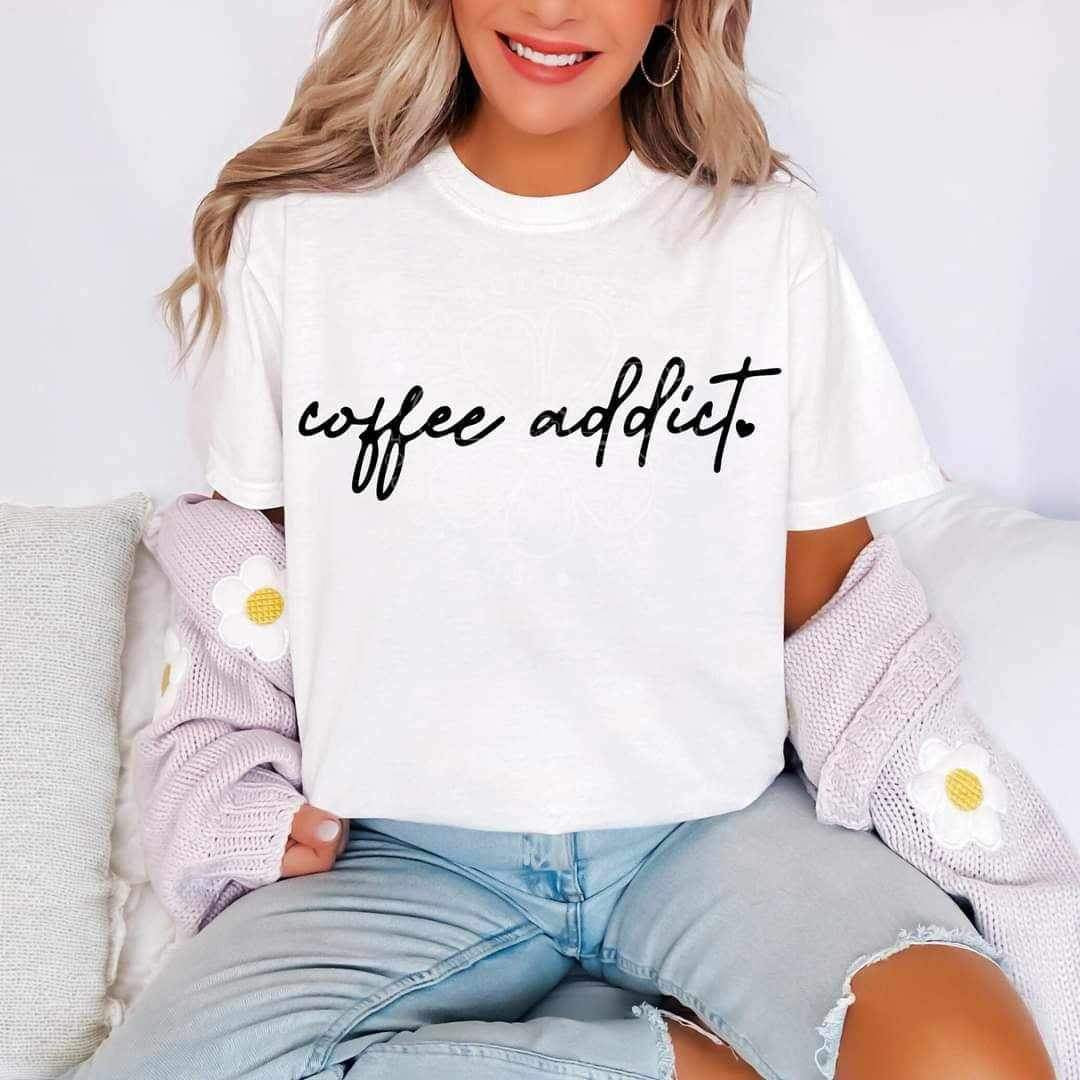 Coffee addict (lyttle) 34476 DTF Transfer