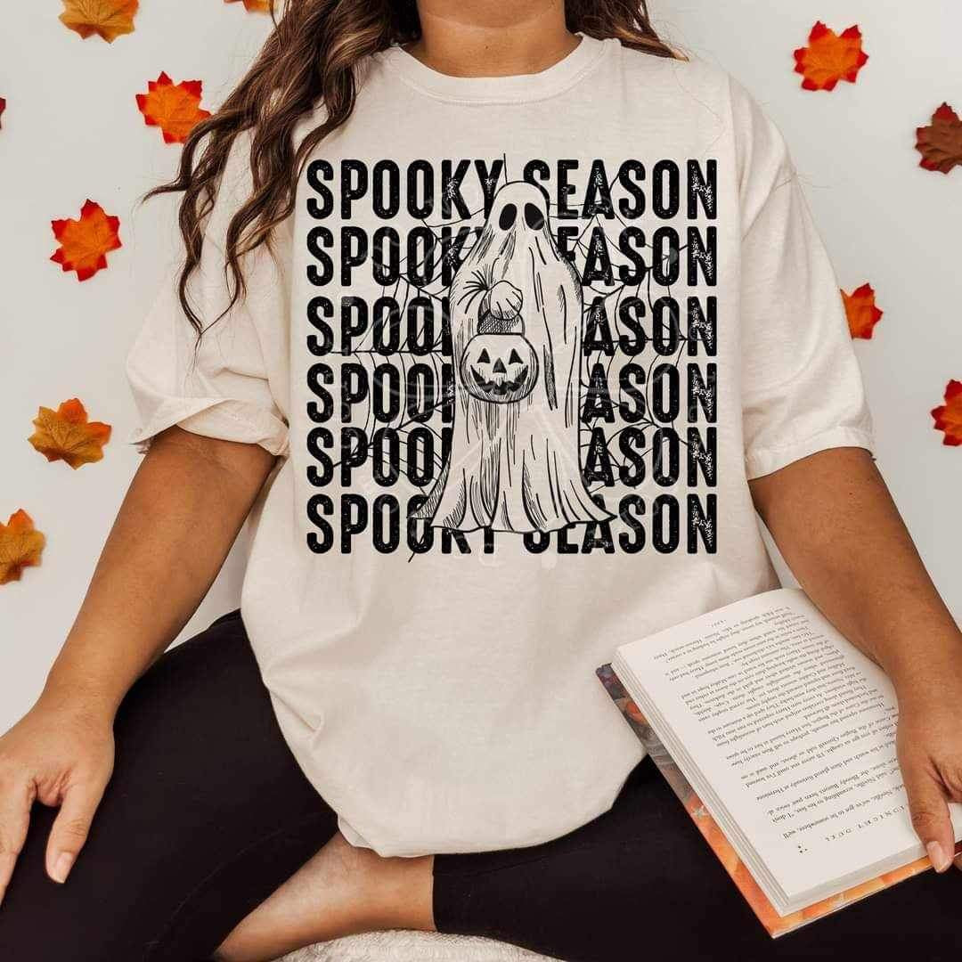 Spooky season stacked ghost (lyttle) 34458 DTF Transfer