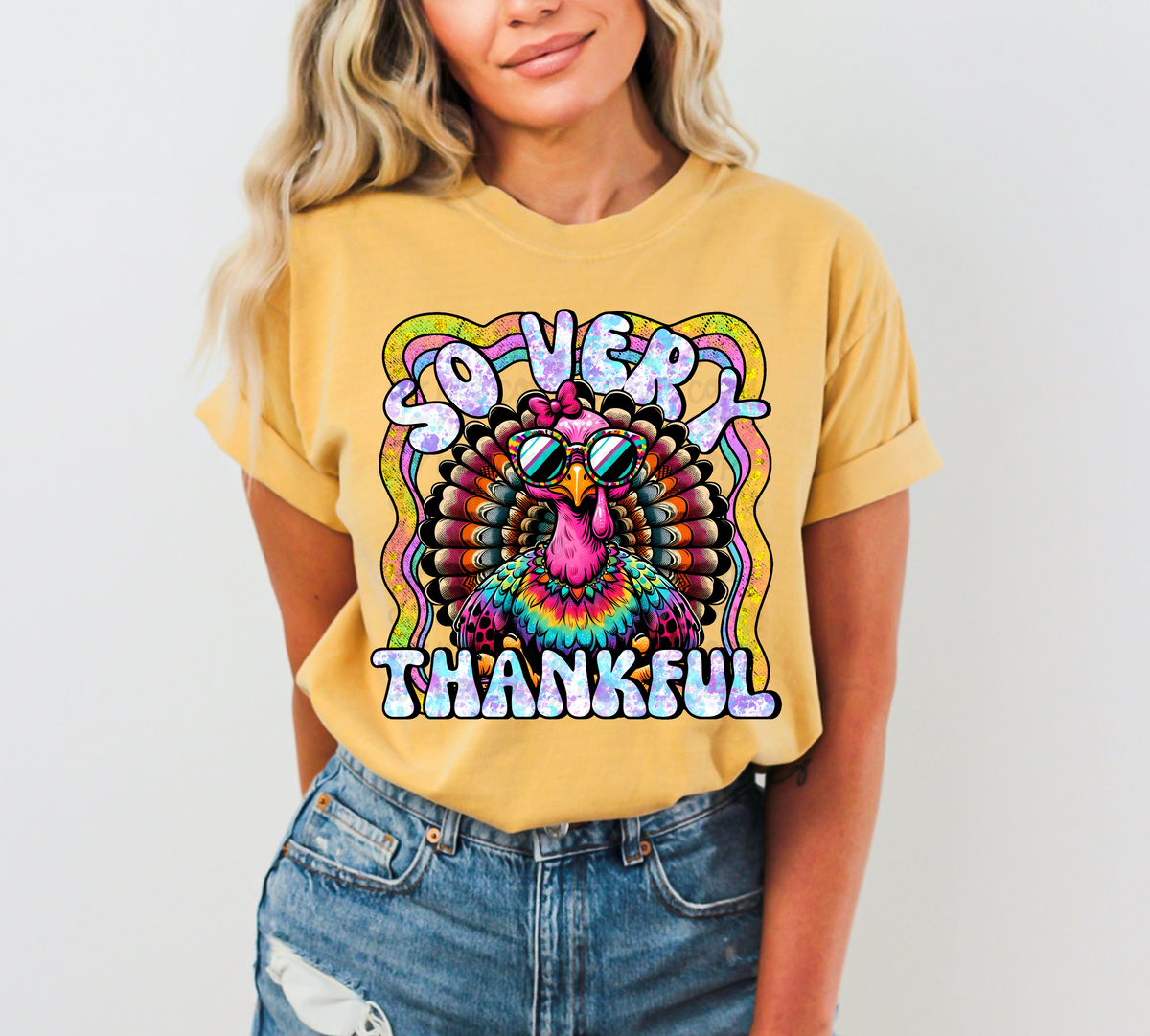 So very thankful turkey DTF TRANSFER