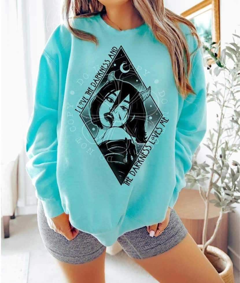 I love the darkness and the darkness loves me (lyttle) 34441 DTF Transfer