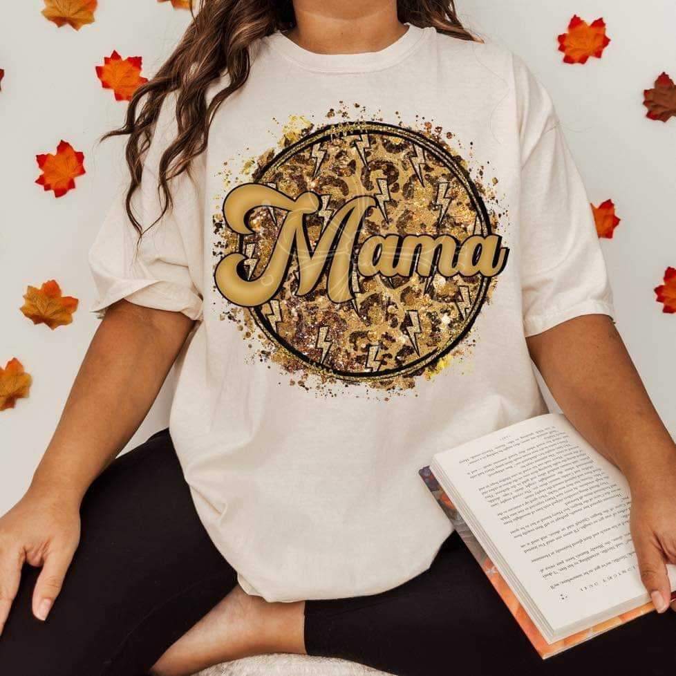 Mama gold circle (lyttle) 34440 DTF Transfer