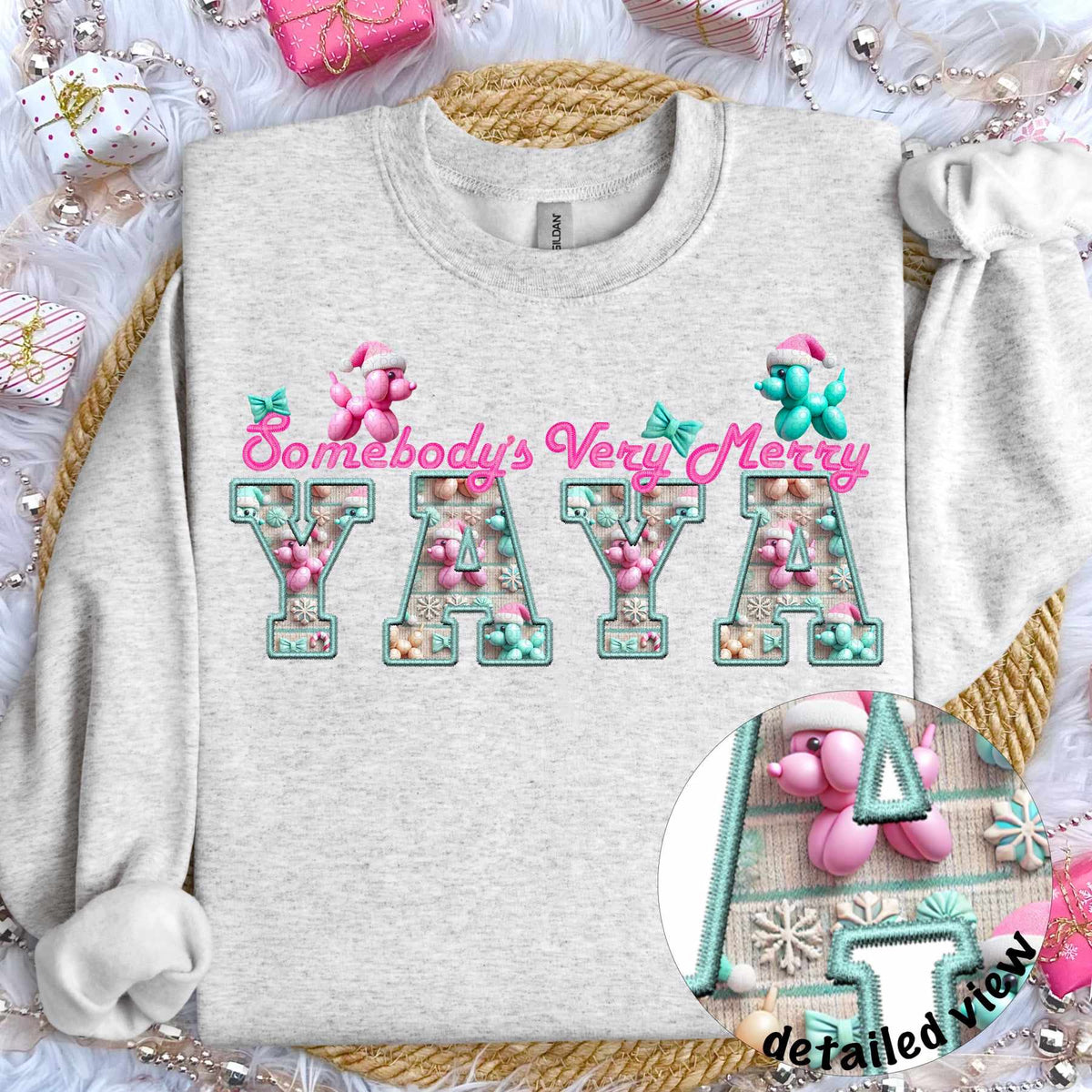 Somebody’s very merry yaya (HW) 64413 DTF transfer