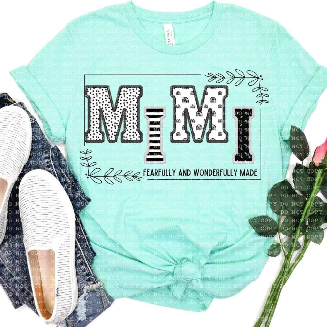 Mimi fearfully and wonderfully made 21909 DTF transfer