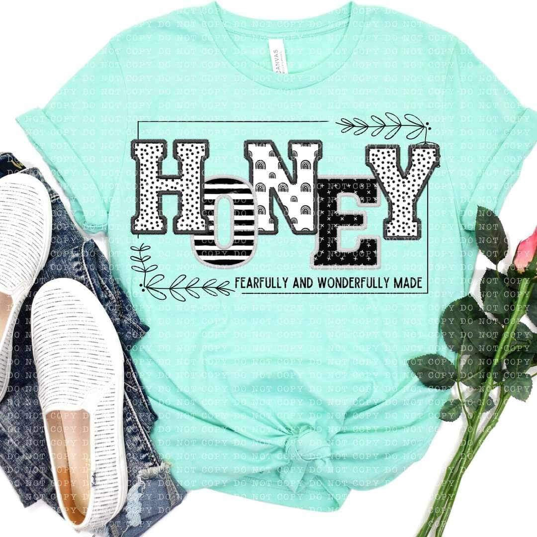 Honey fearfully and wonderfully made 21906 DTF transfer