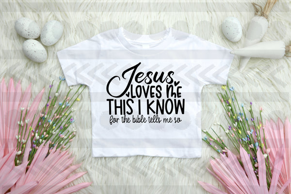 YOUTH Jesus loves me this I know HIGH HEAT screen print transfer