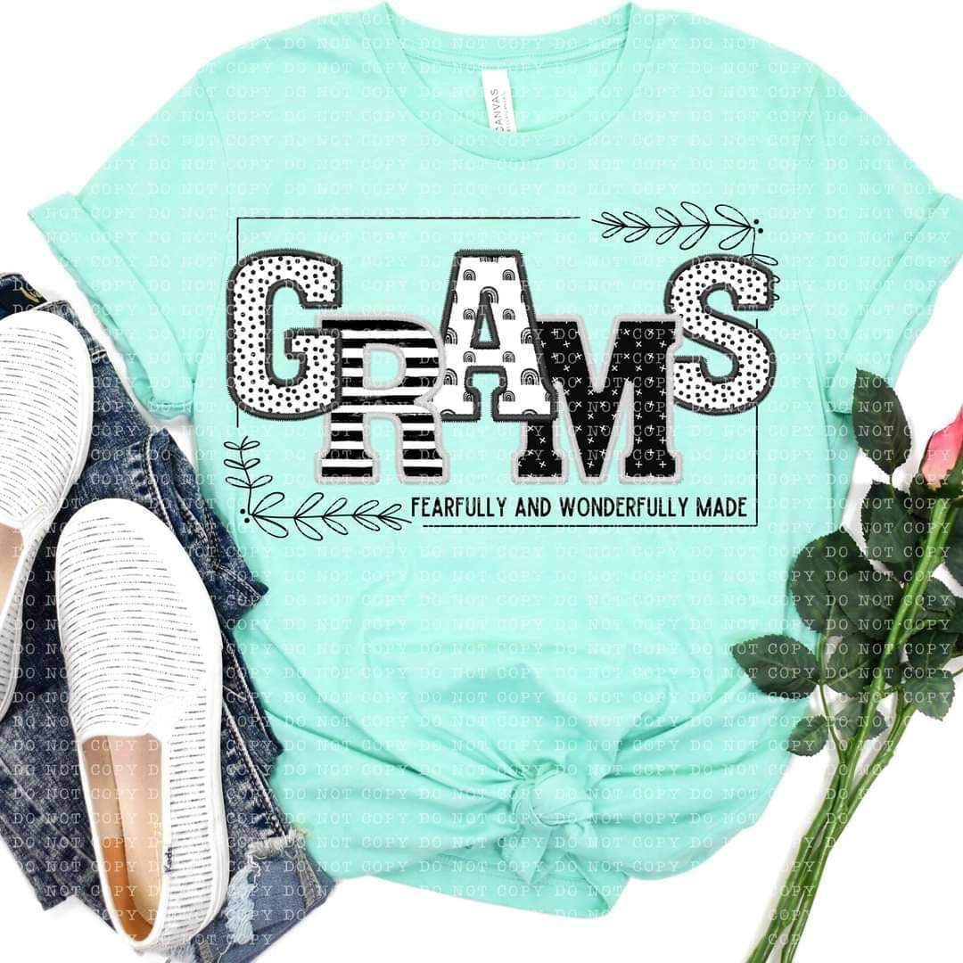 Grams fearfully and wonderfully made 21899 DTF transfer