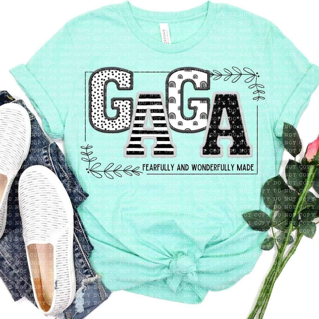 Gaga fearfully and wonderfully made 21898 DTF transfer