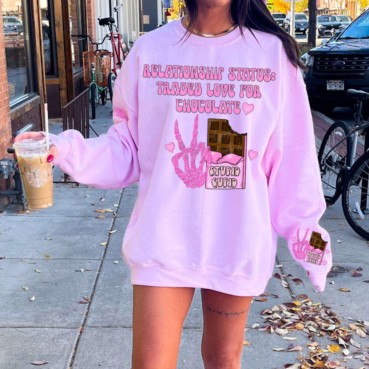 Relationship status traded love for chocolate 34508 DTF Transfer