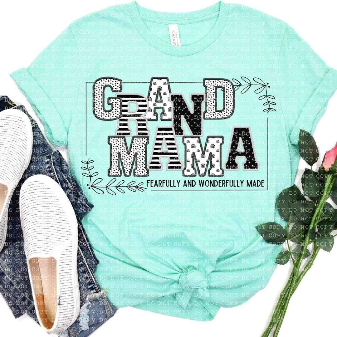 Grandmama fearfully and wonderfully made 21888 DTF transfer