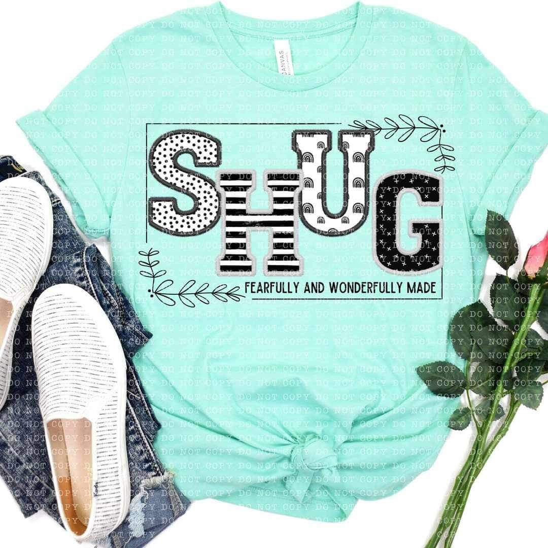 Shug fearfully and wonderfully made 21885 DTF transfer