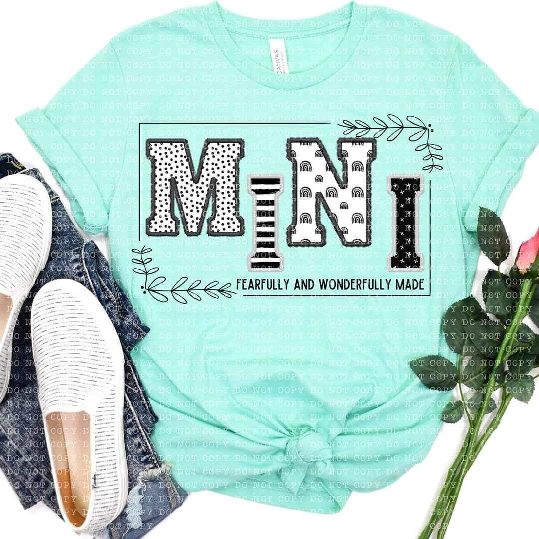 Mini fearfully and wonderfully made 21883 DTF transfer