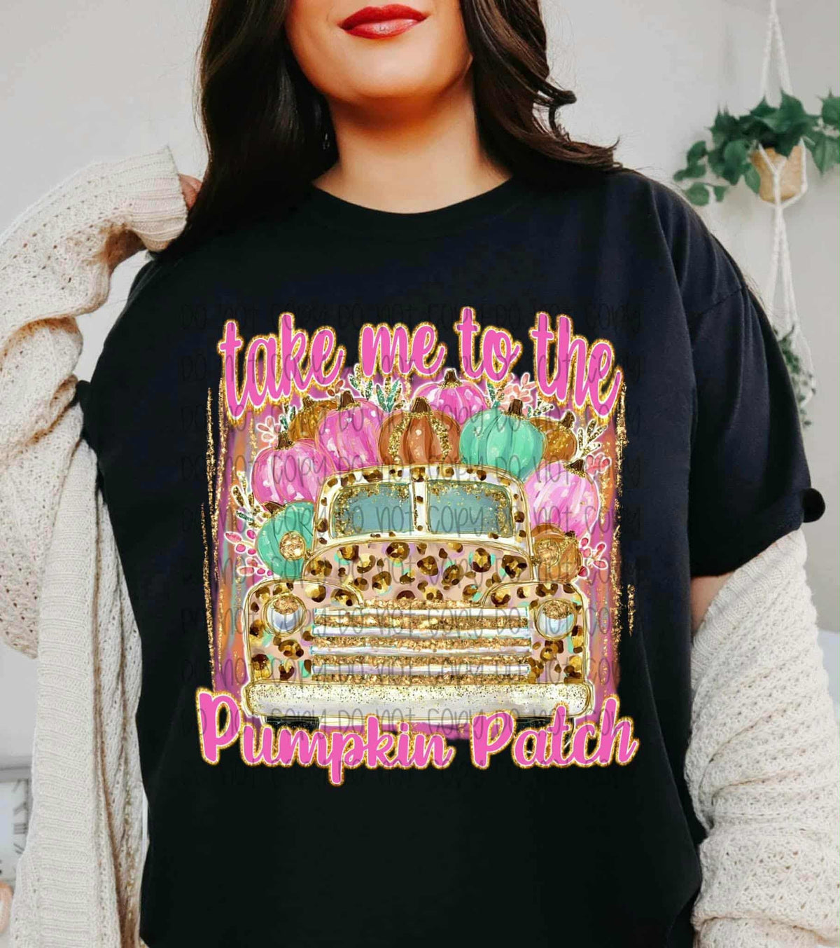 Pumpkin Patch Colorful Leopard pumpkins SSD DTF transfer