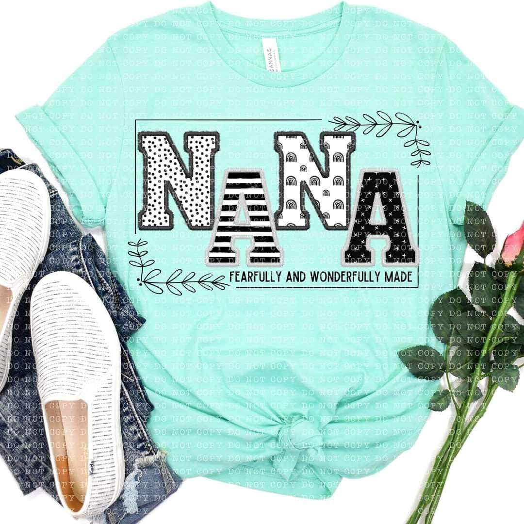 Nana fearfully and wonderfully made 21873 DTF transfer