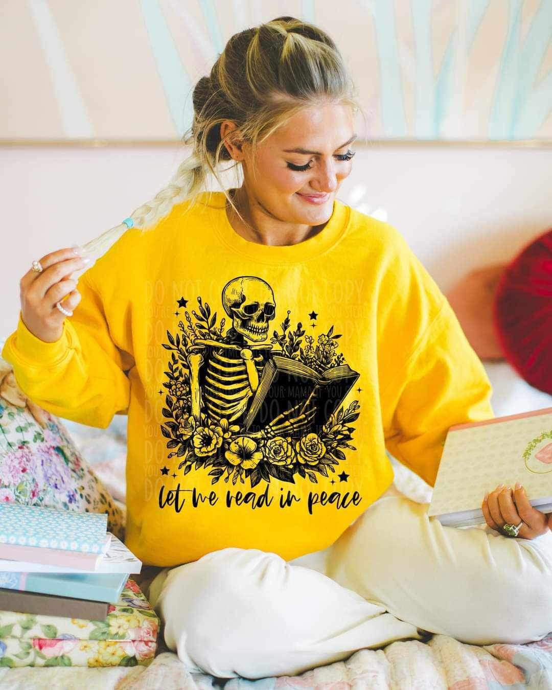 Let me read in peace BLACK (LYTTLE) 21864 DTF transfer