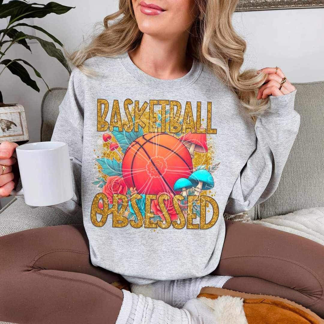 Basketball obsessed floral (LYTTLE) 21860 DTF transfer