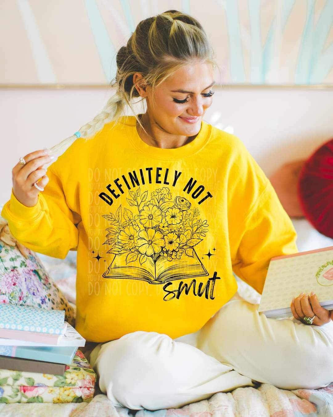 Definitely not smut BLACK (LYTTLE) 21863 DTF transfer